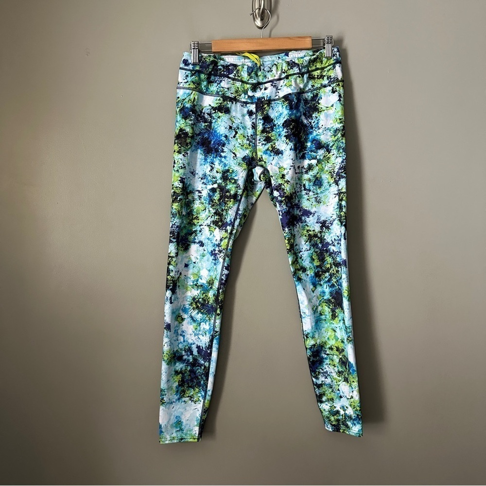 Athleta Hypersonic Sonar Tight Size Small- Caspian Blue Multi - Picture 2 of 10